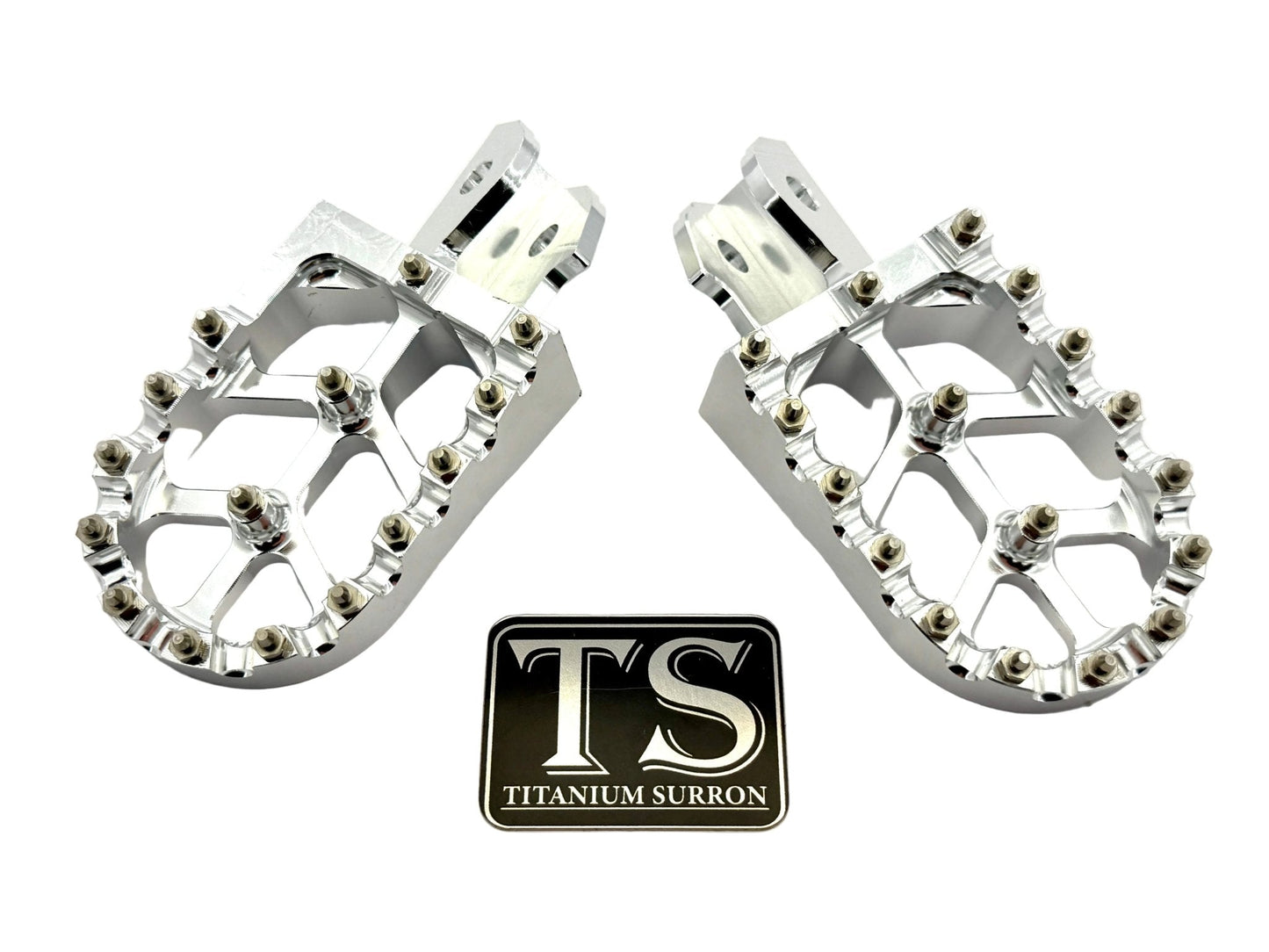 Anodized Aluminum Foot Pegs for Surron and Similar E-moto