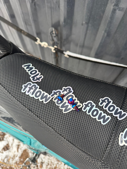 Flow holographic stickers