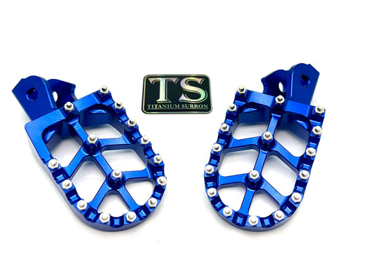 Anodized Aluminum Foot Pegs for Surron and Similar E-moto